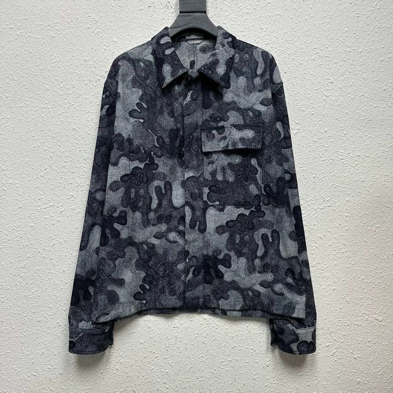 Dior Dior Embroidered camouflage jacquad jacket Size US S / EU 44-46 / 1 - 1 Thumbnail