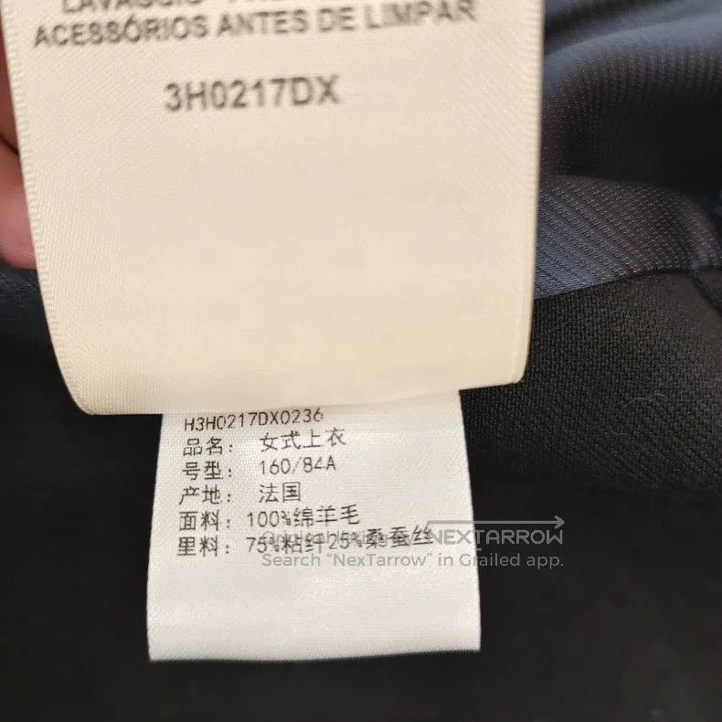 Hermes Hermes Black Slim Fit Sheep Wool Blazer Jacket Size XS / US 0-2 / IT 36-38 - 5 Thumbnail