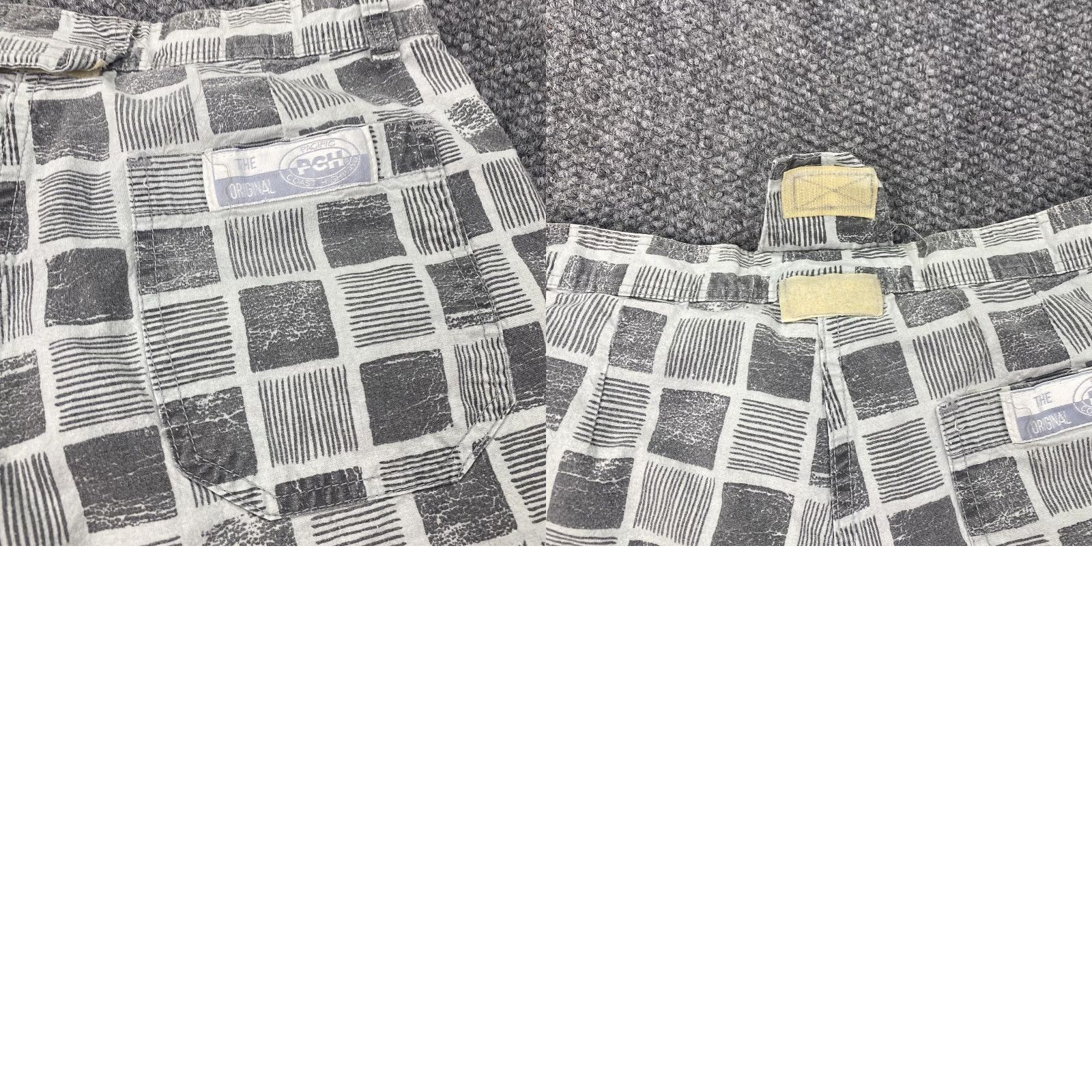 Vintage VINTAGE PCH Sand Gear Shorts Mens 32 Gray White Geometric Print 90s Beach Skate USA Casual Mens Sand Gear Shorts Size US 32 / EU 48 - 9 Thumbnail