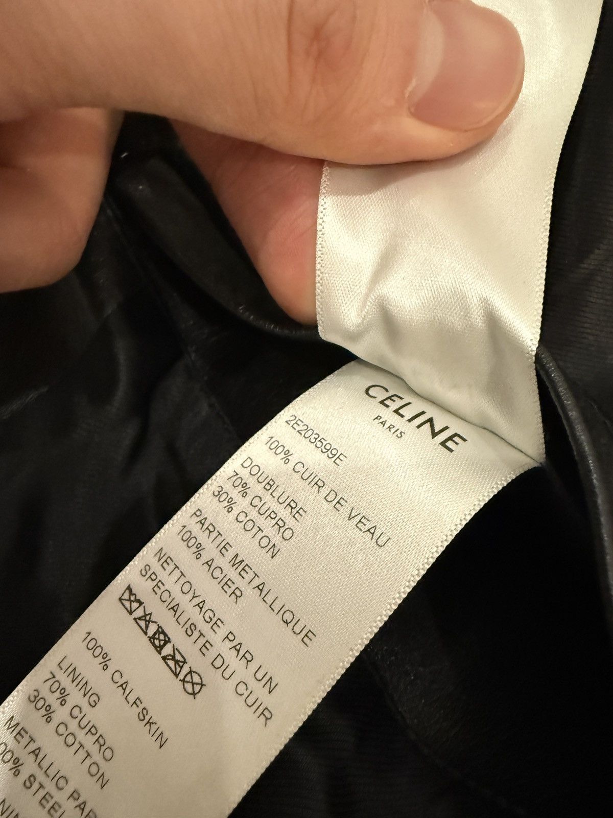 Celine Celine SS19 Hedi Slimane Chainmail Shoulder Calfskin Jacket Size US M / EU 48-50 / 2 - 4 Thumbnail