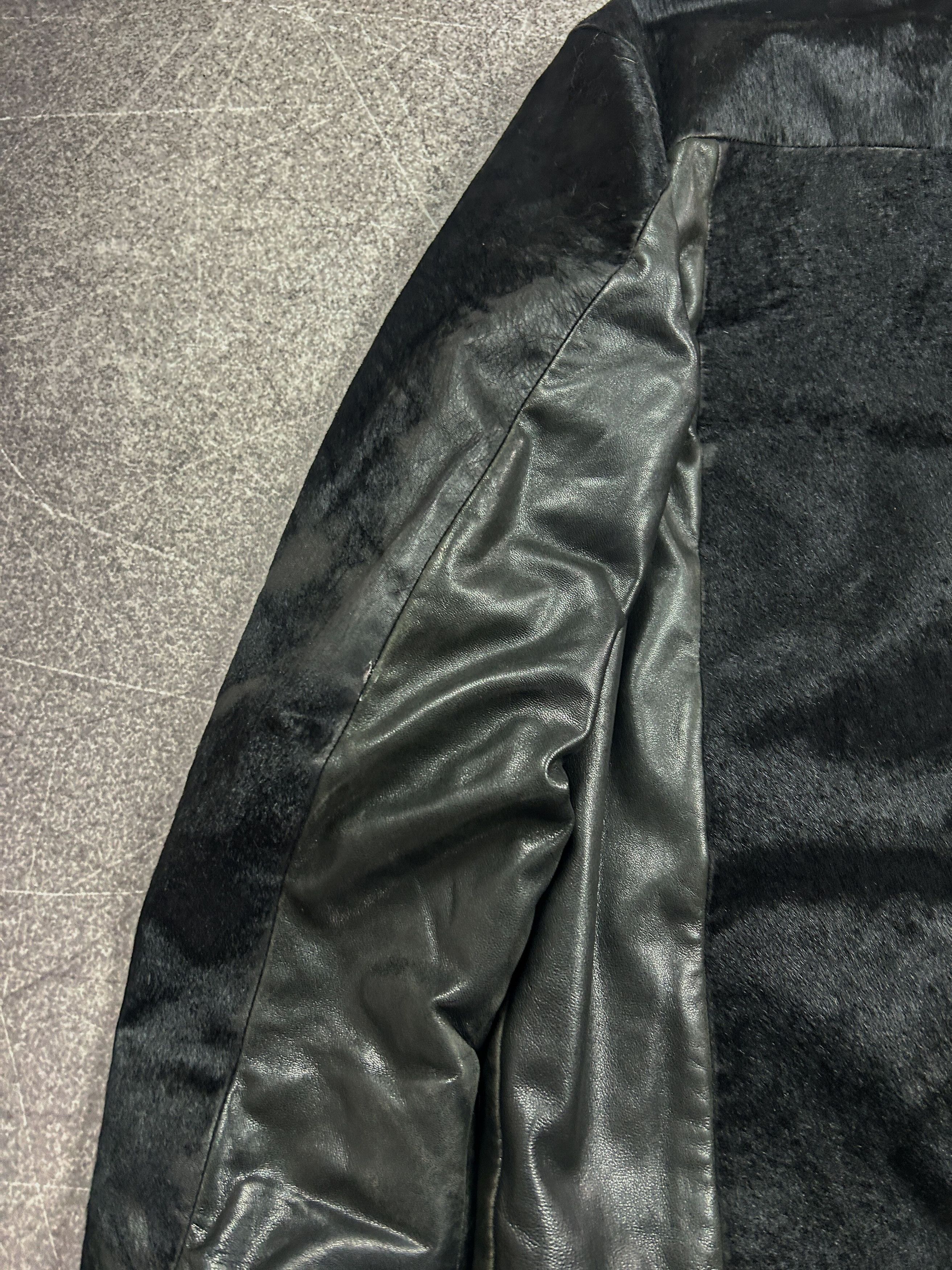 Hysteric Glamour VTG RICK OWENS STYLE REAL LEATHER / FUR JACKET 90s Y2K Size US L / EU 52-54 / 3 - 8 Thumbnail