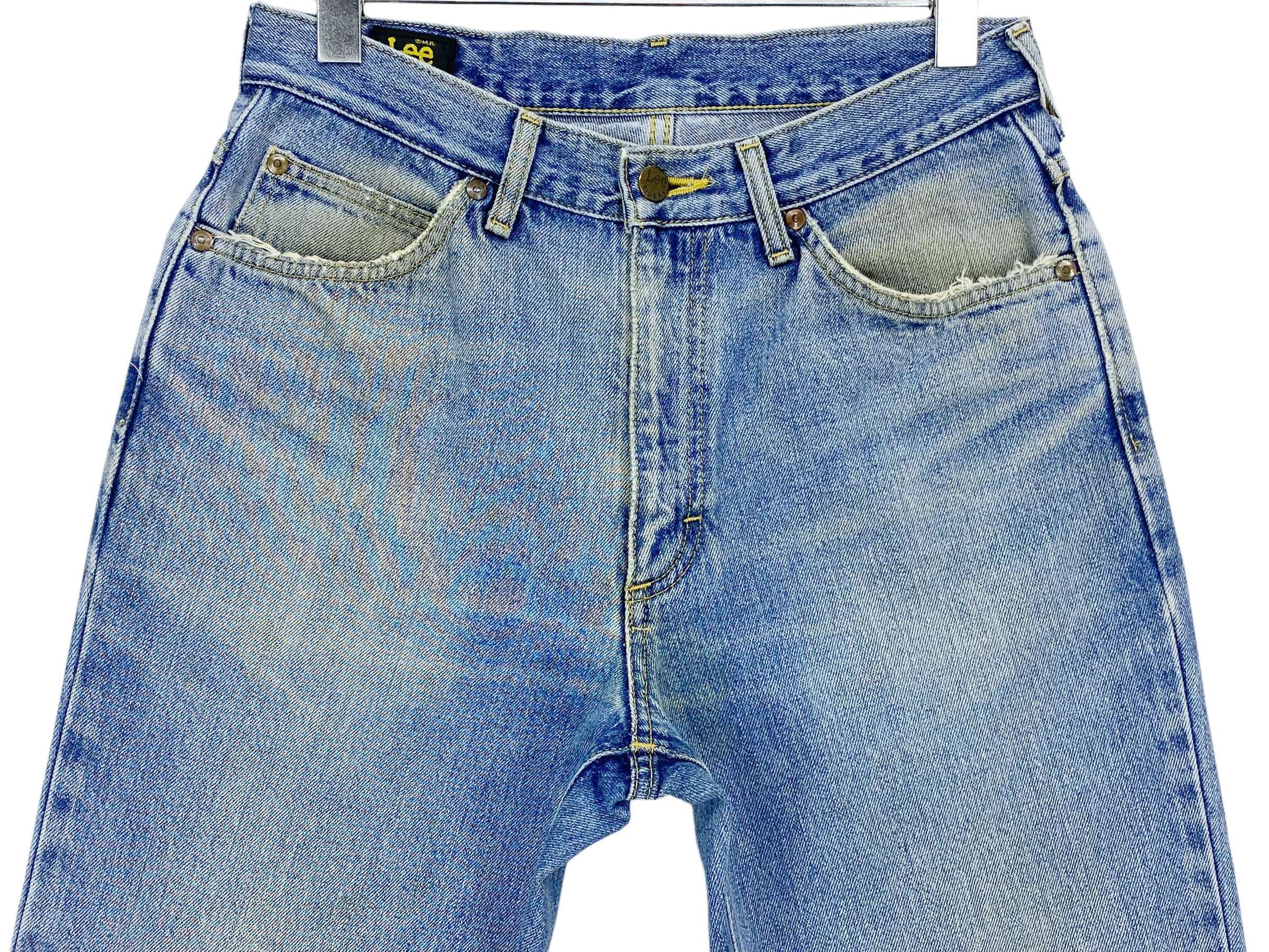 Lee × Vintage Lee Riders Jeans Light Blue Wash Jeans Size US 29 - 3 Thumbnail