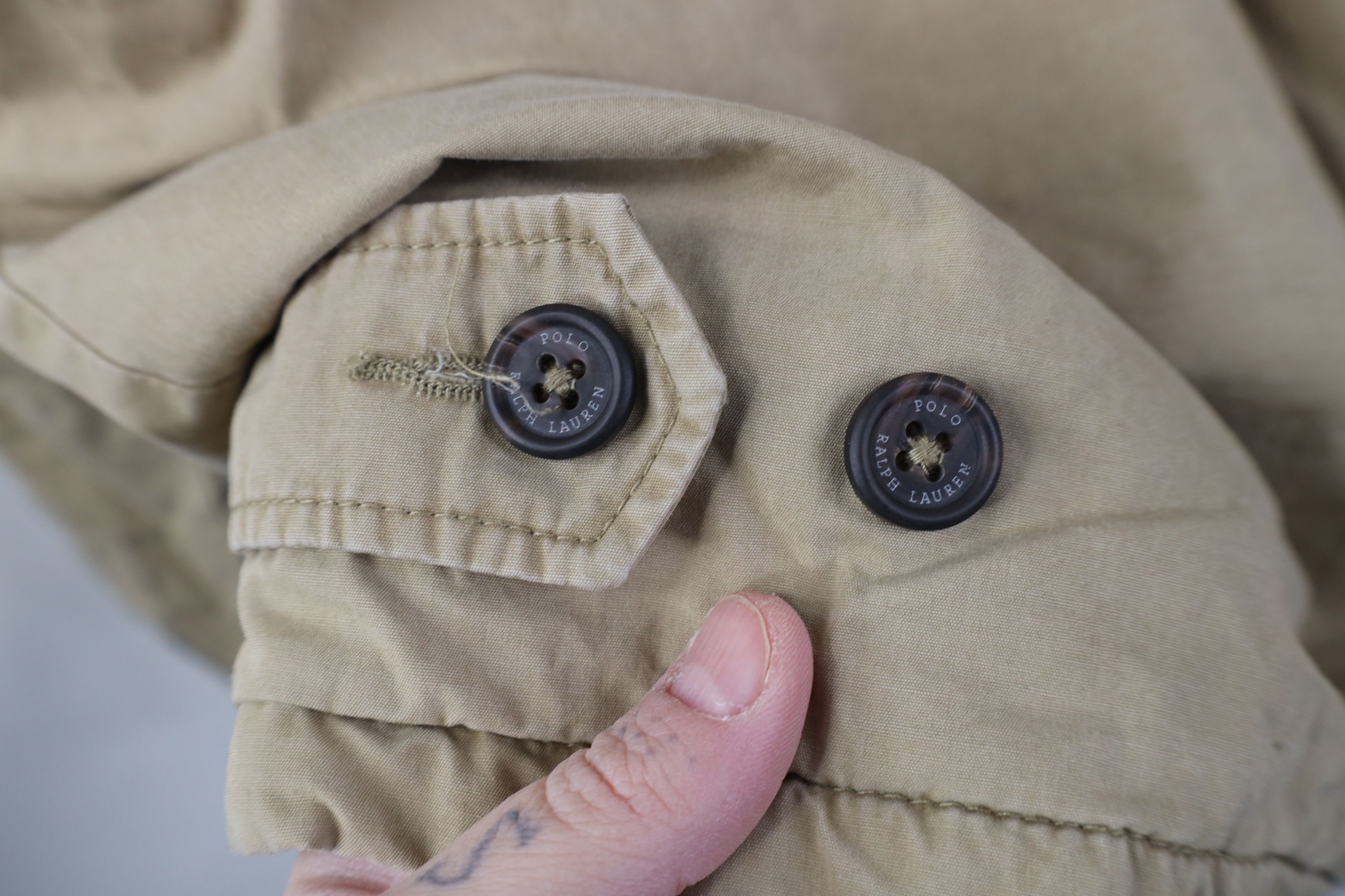 Ralph Lauren Vintage Ralph Lauren Lined Full Zip Bomber Jacket Beige Size US XXL / EU 58 / 5 - 13 Thumbnail