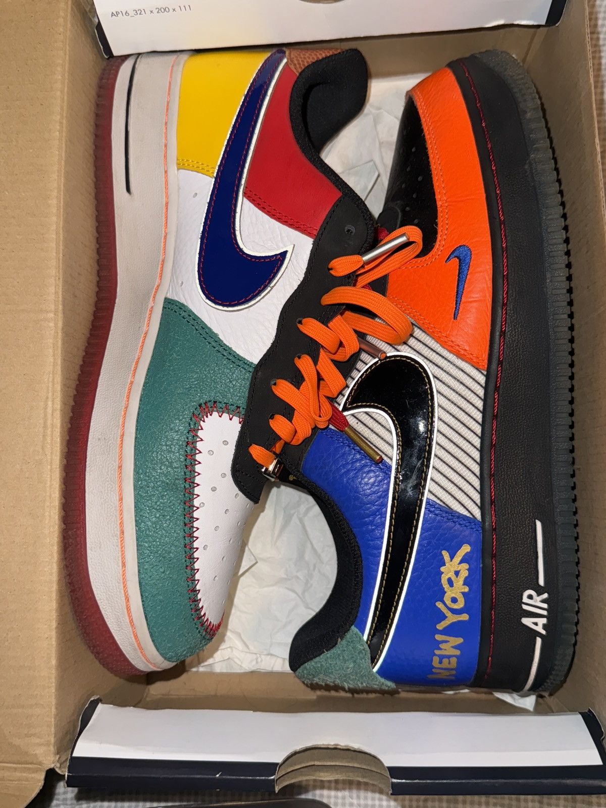 Nike Nike air force 1 ‘NYC city of athletes’ Size US 8.5 / EU 41-42 - 7 Thumbnail