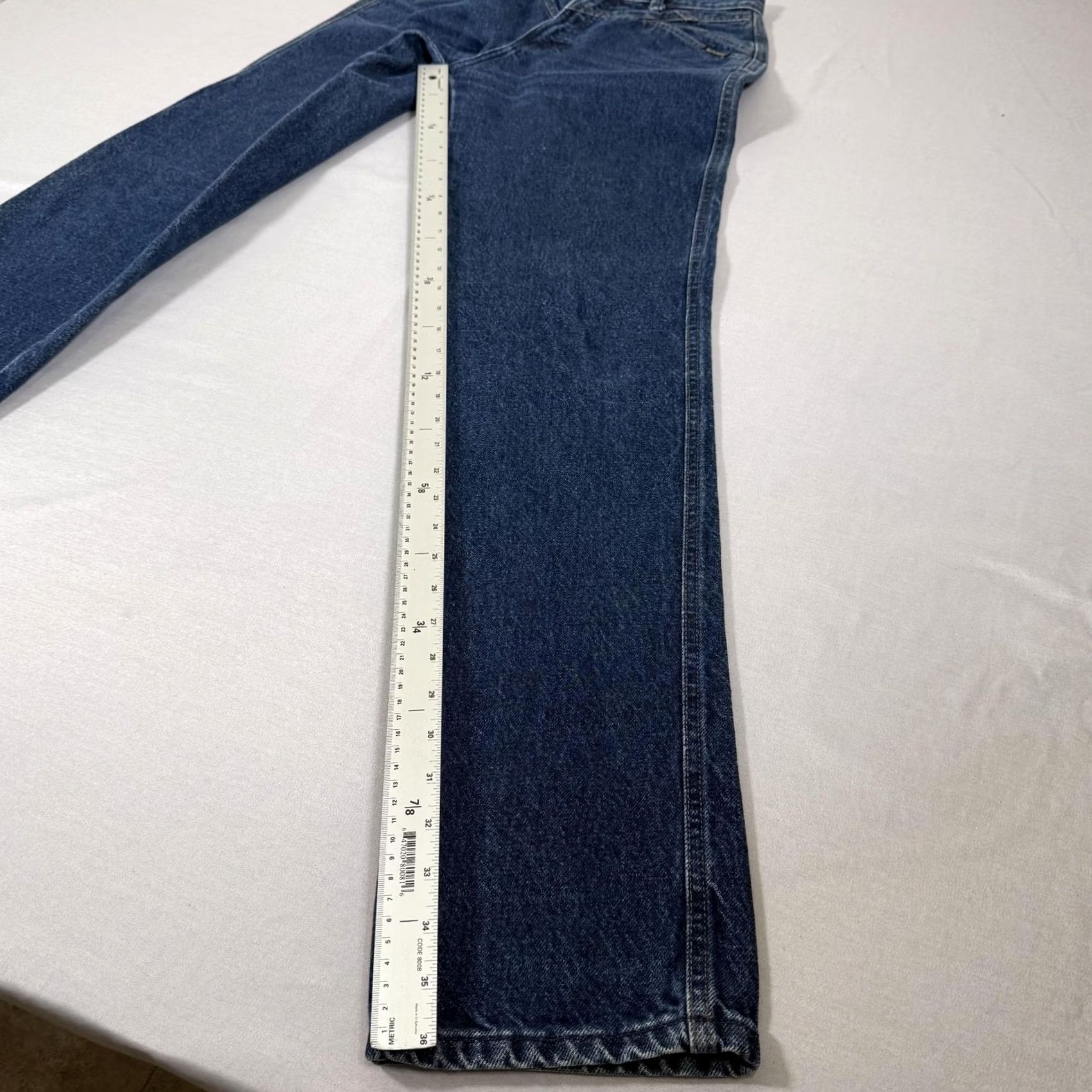 Vintage VINTAGE Rockies Jeans Women 9 Blue Denim Pants 90s Western High Rise Slim Tapered Mid Wash Size 30" / US 8 / IT 44 - 5 Thumbnail