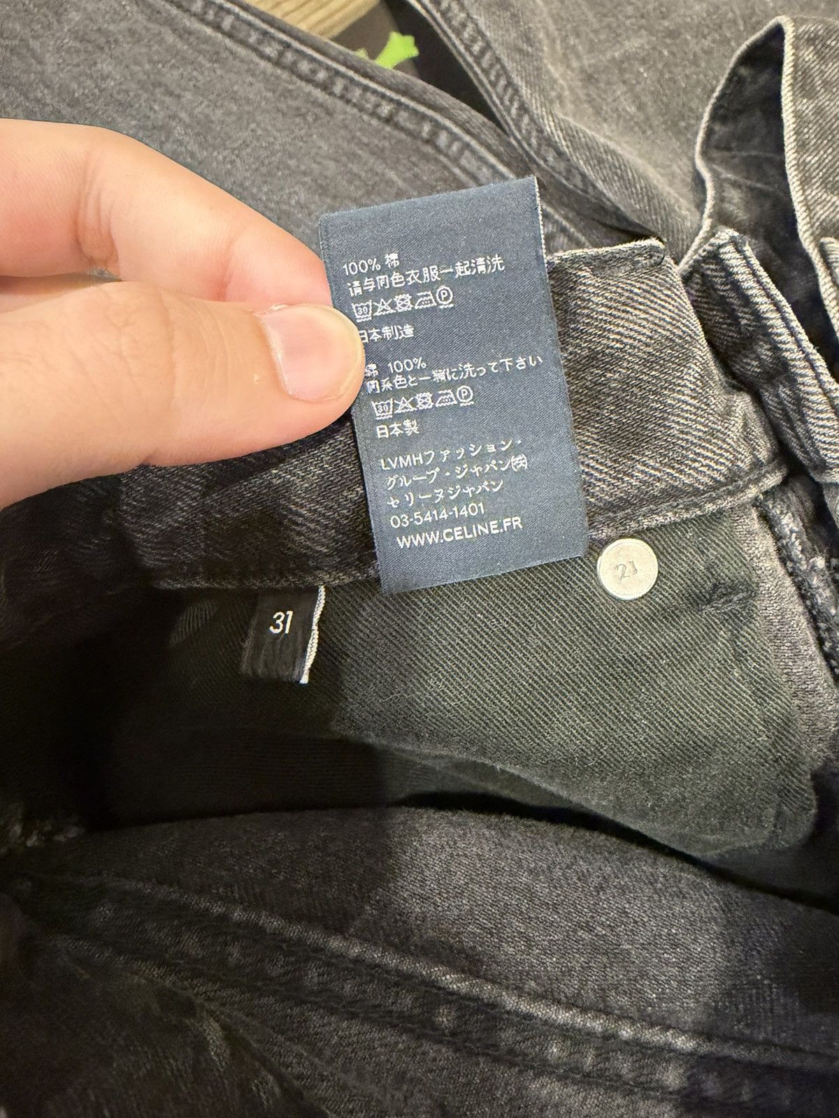 Celine Celine Distressed Baggy Denim Jeans Size US 31 - 4 Thumbnail