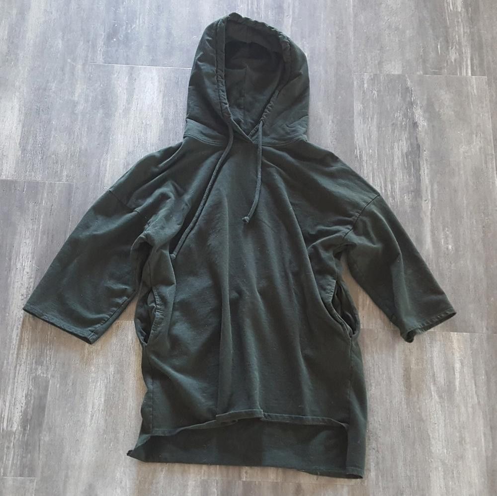 Zara Dark Green Zara Oversized Hoodie 3/4 Sleeve Size S / US 4 / IT 40 - 1 Thumbnail