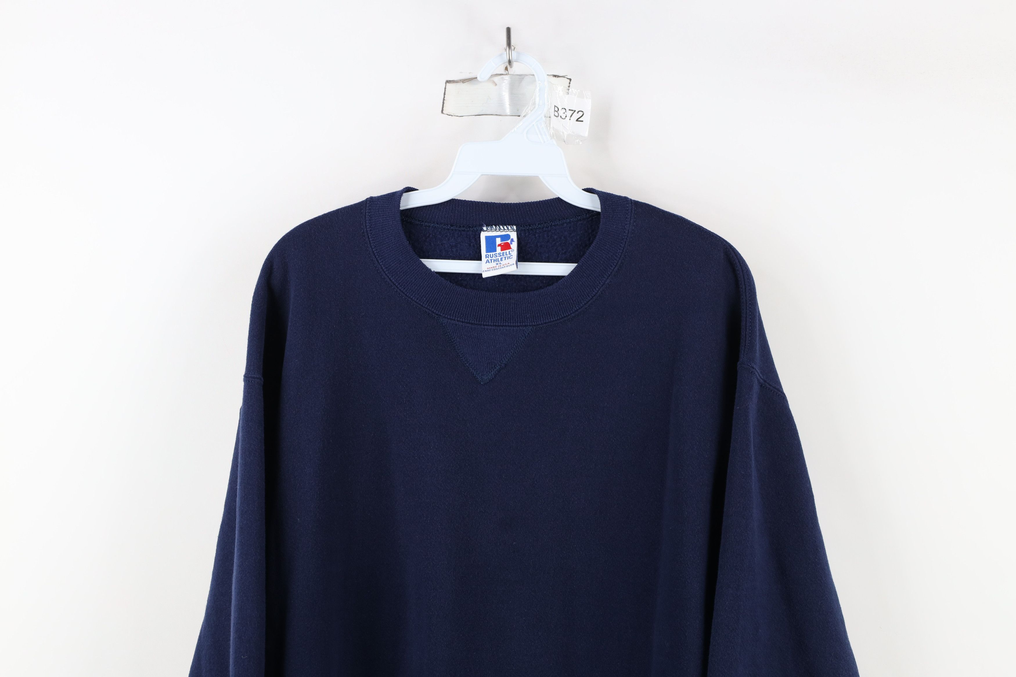Russell Athletic × Vintage Vintage 90s Russell Athletic Crewneck Sweatshirt Blue USA Size US XL / EU 56 / 4 - 2 Thumbnail