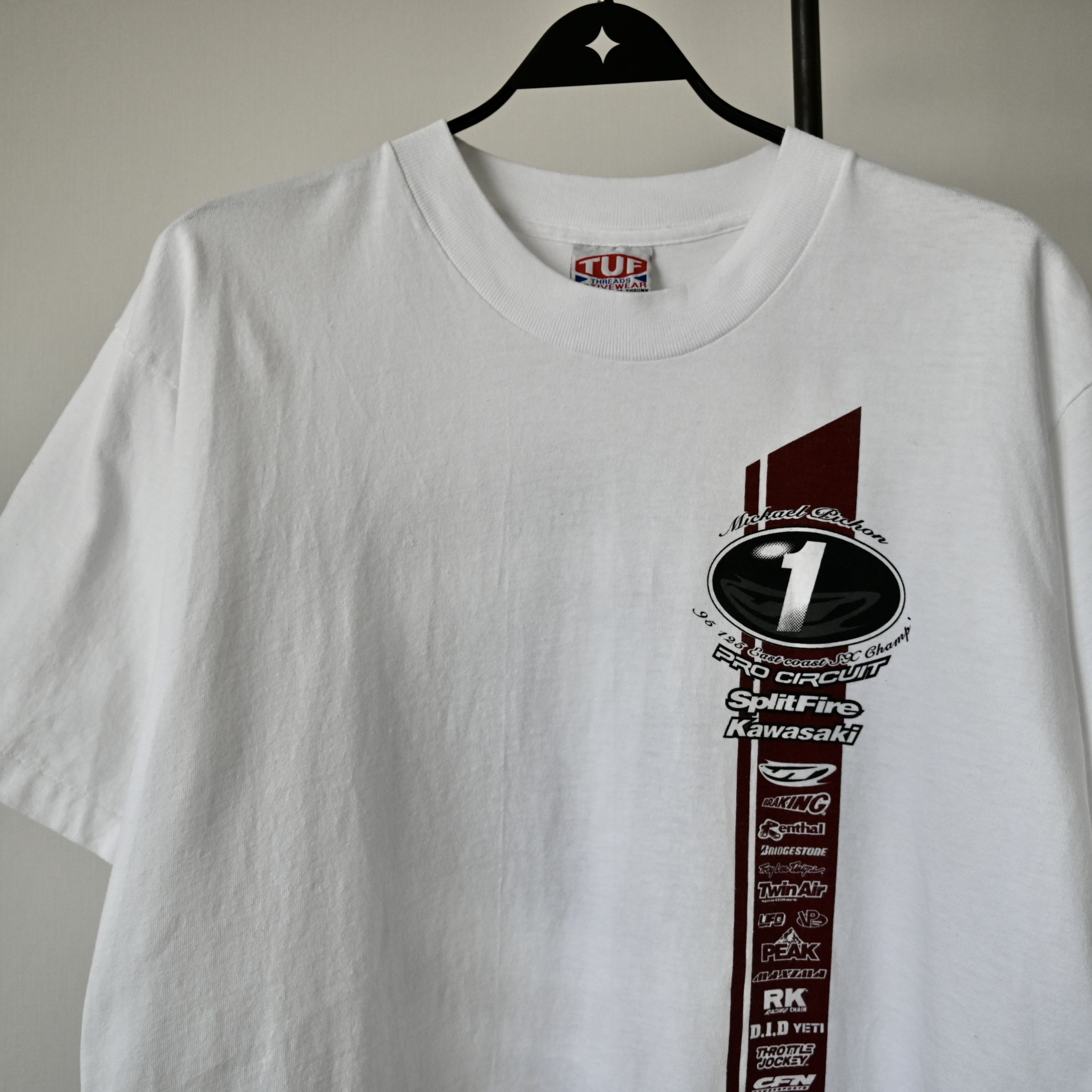 Other Vintage 1995 Michael PICHON East Coast champ racing t-shirt Size US L / EU 52-54 / 3 - 3 Thumbnail