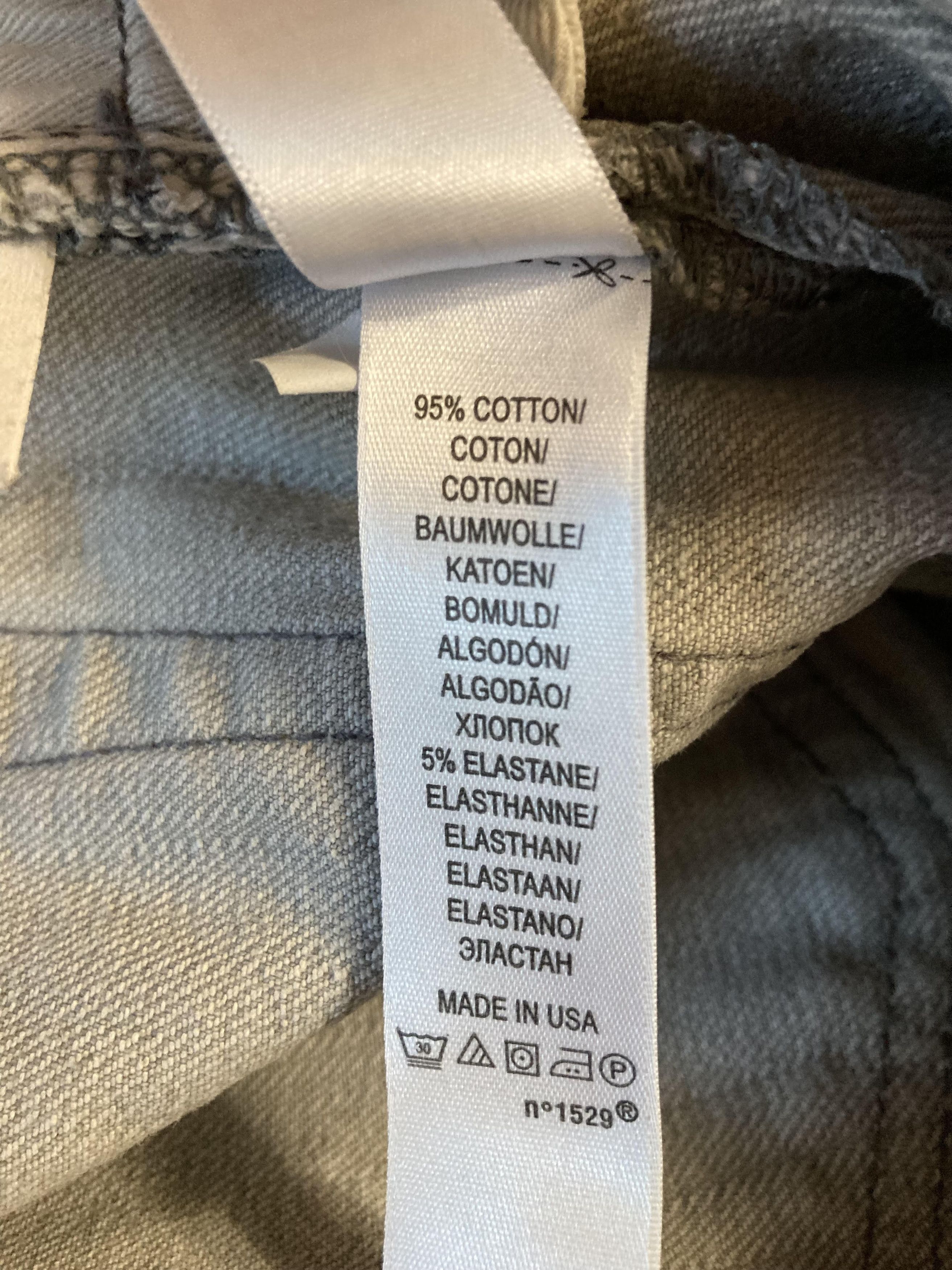 RRL Ralph Lauren RRL Stretch High Skinny Distressed Grey Jean Made in USA Size 30" / US 8 / IT 44 - 10 Thumbnail