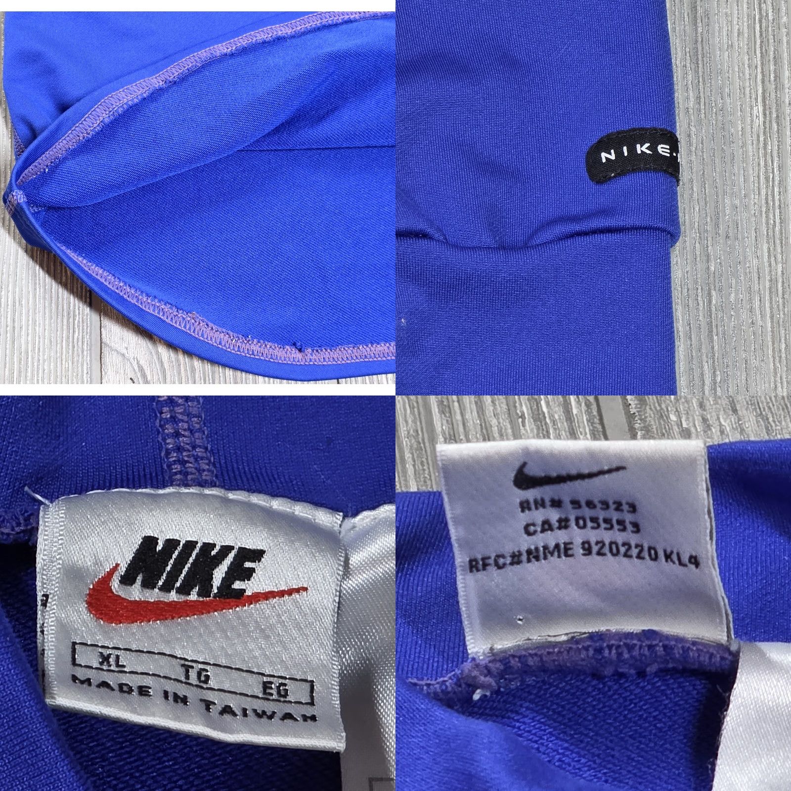 Nike VINTAGE Nike T-Shirt Mens XL Mock Neck Training T-Shirt 90s Blue Royal Blue Nike Dri-Fit) Size US XL / EU 56 / 4 - 8 Thumbnail