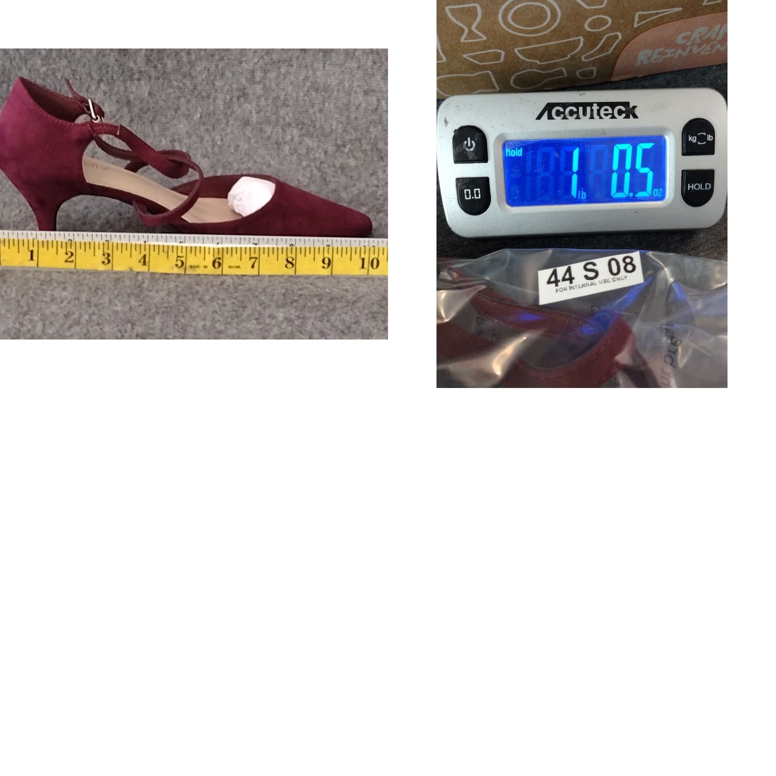 Vintage VINTAGE Greatonu Burgundy Suede Leather Ankle Strap Point Toe Size 10 Womens Heel 80s 90s Burgundy Leather Thong Cone Heels Mens? Size US 8 / IT 38 - 8 Thumbnail