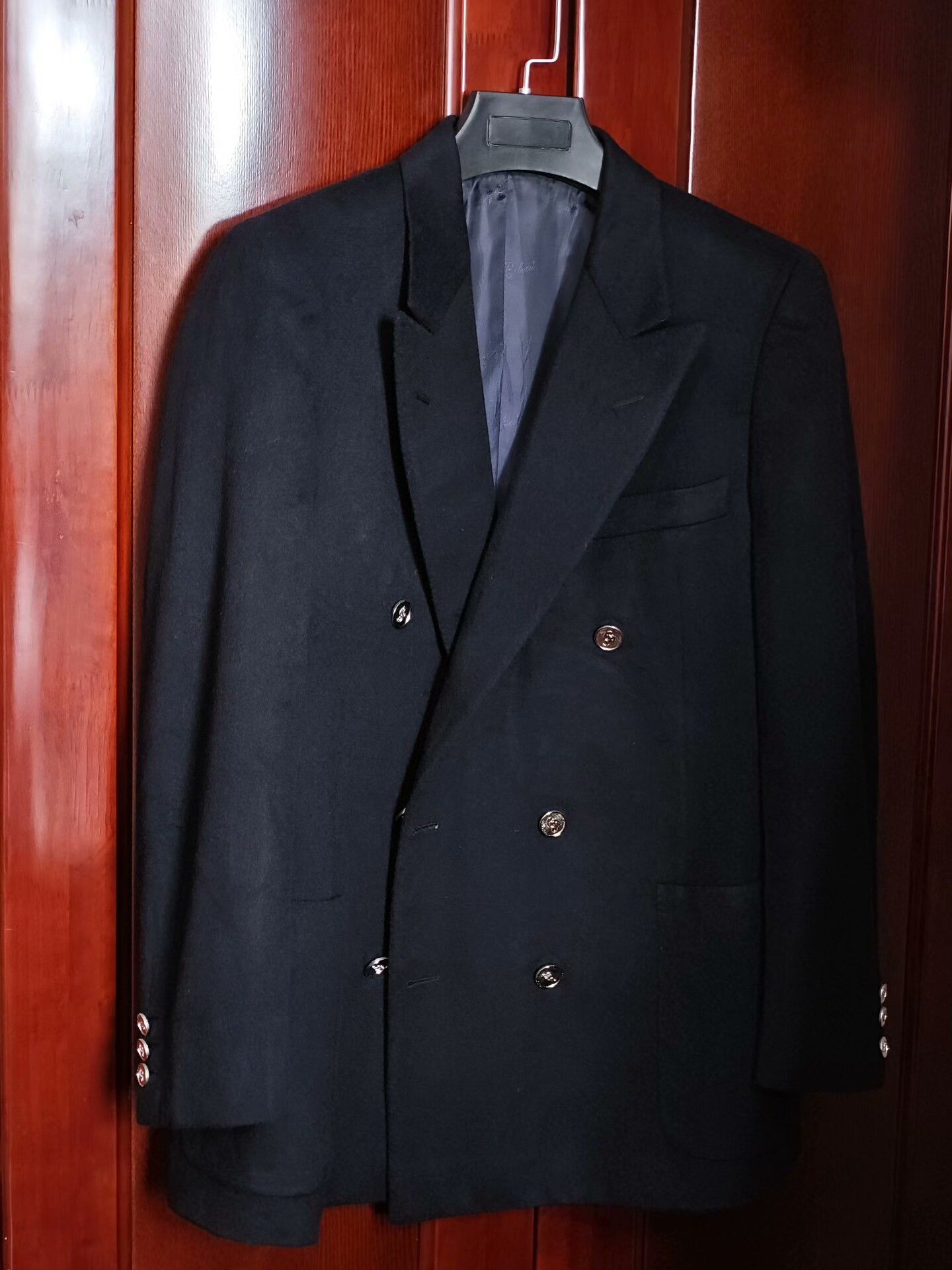 Belvest Italian Wool Cashmere Double-Breasted Suit Size US S / EU 44-46 / 1 - 1 Thumbnail