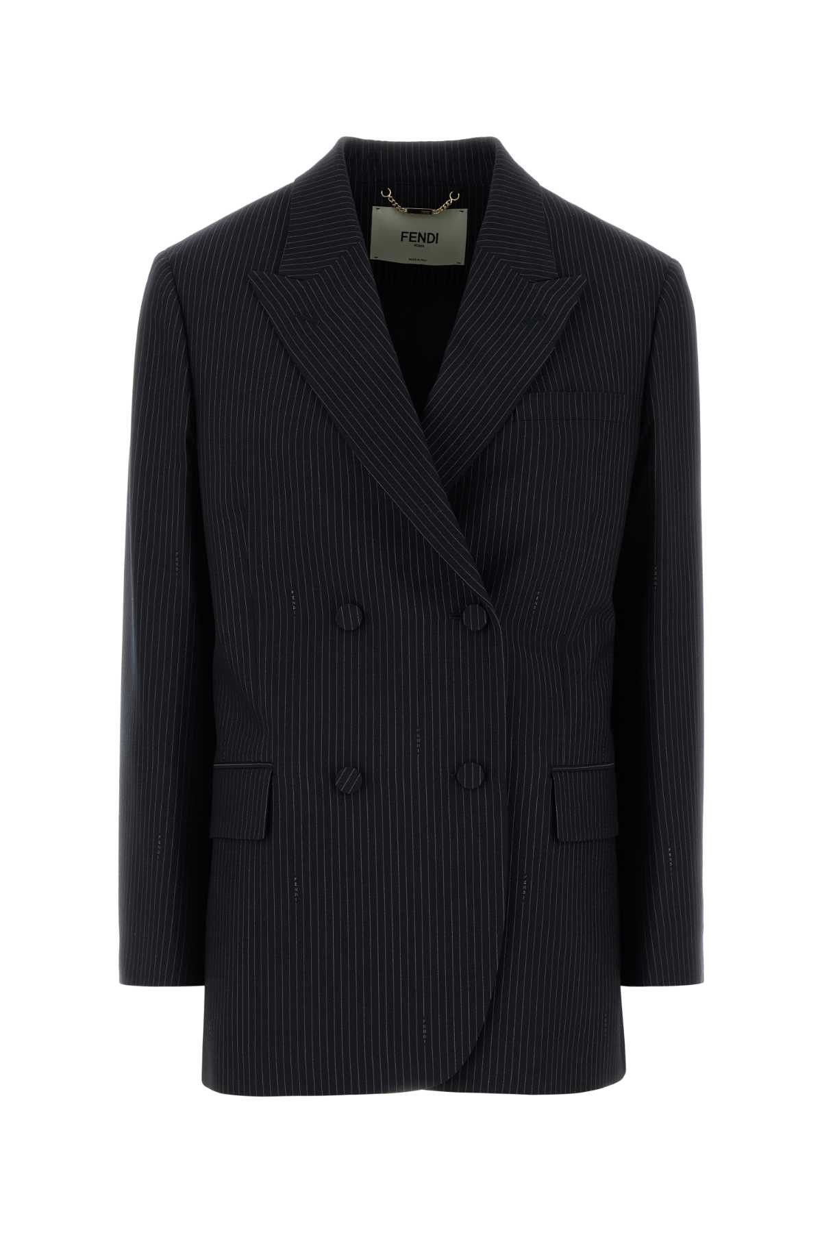 Fendi Embroidered Wool Blend Blazer Size S / US 4 / IT 40 - 1 Thumbnail