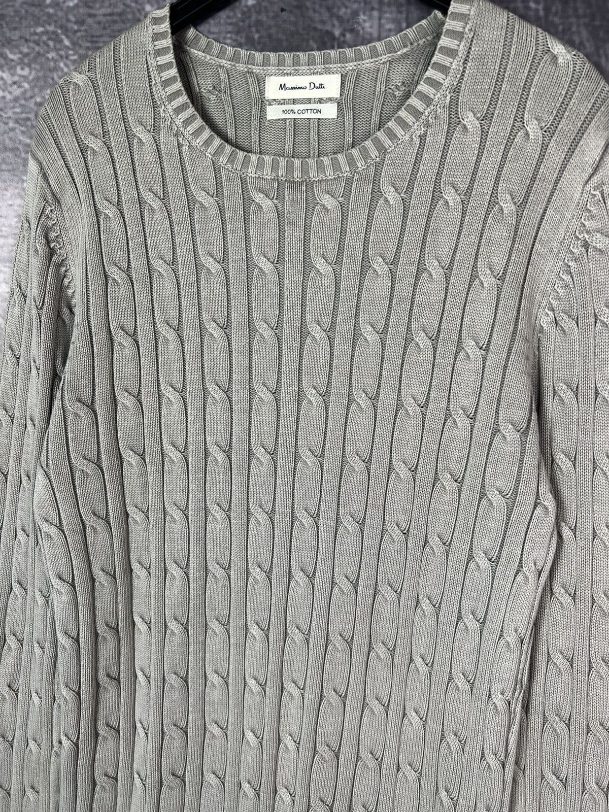Massimo Dutti Massimo Dutti Luxury Cotton Cable Knit Jumper Sweater Size US M / EU 48-50 / 2 - 3 Thumbnail
