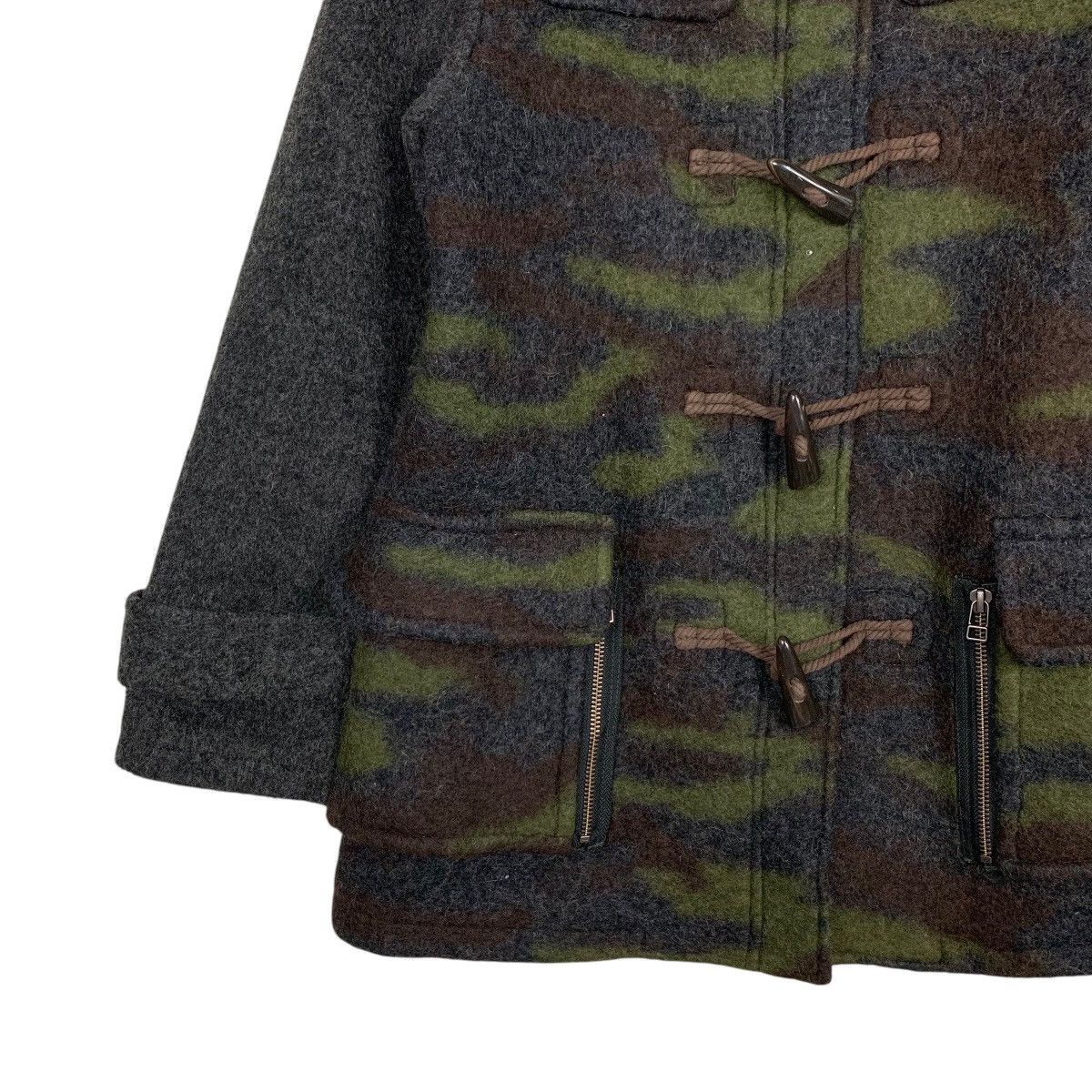 Avirex AVIREX Wool Blend Camo Hooded Duffle Coat Jacket #2786-C126 Size US S / EU 44-46 / 1 - 5 Thumbnail