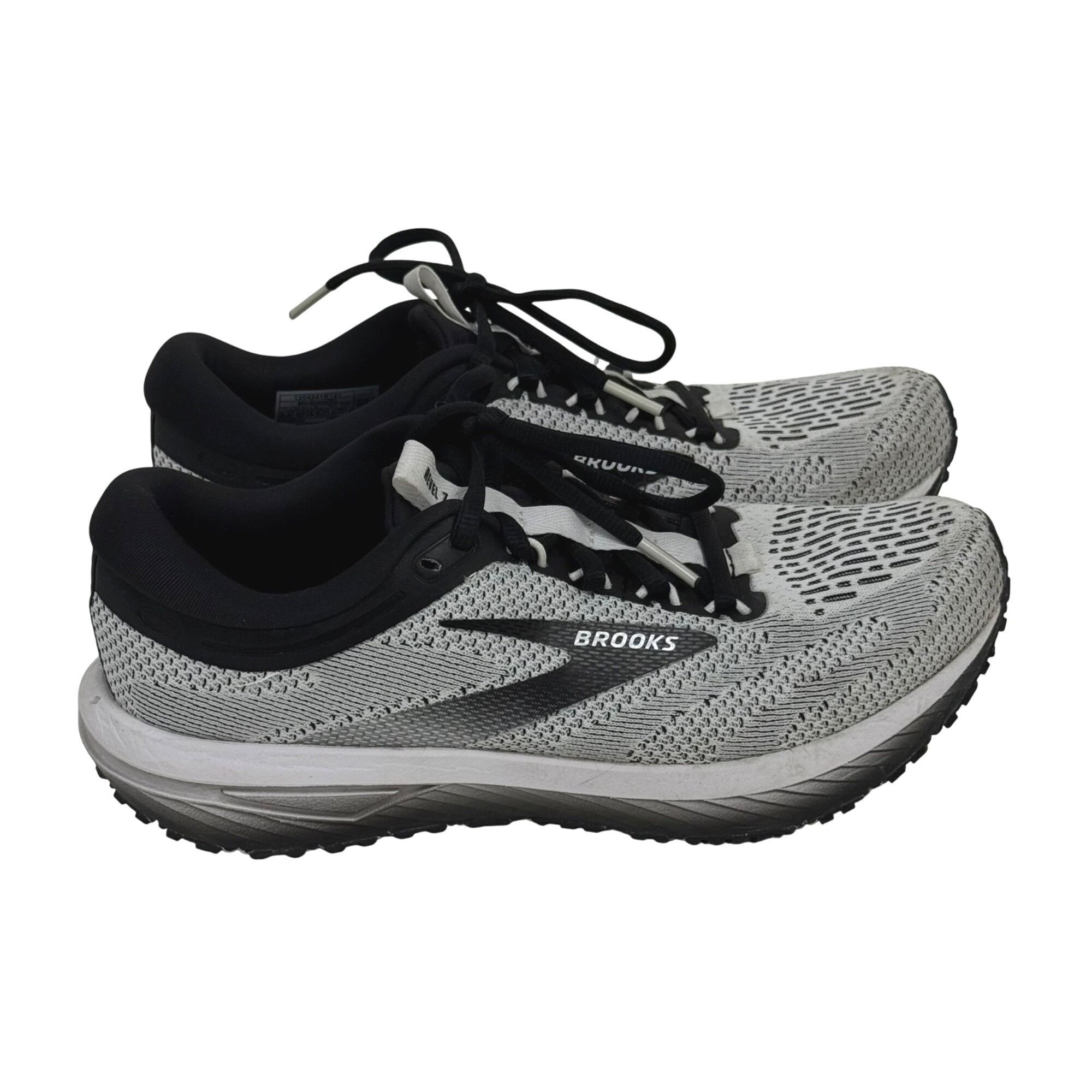 Brooks Brooks Women's Revel 7 Running Shoes White/Black Size 8.5 Size US 8.5 / IT 38.5 - 1 Thumbnail