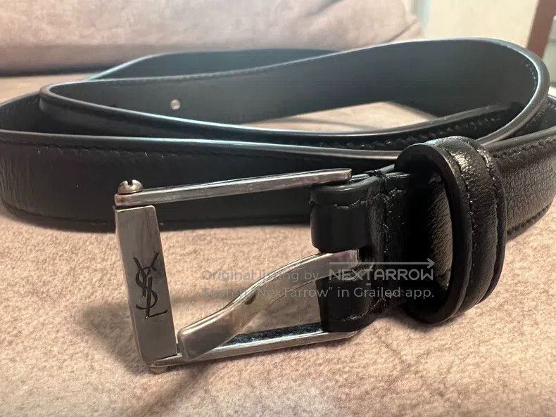 Saint Laurent Paris Saint Laurent Paris size 80 Square buckle black belt, belt Size ONE SIZE - 6 Thumbnail