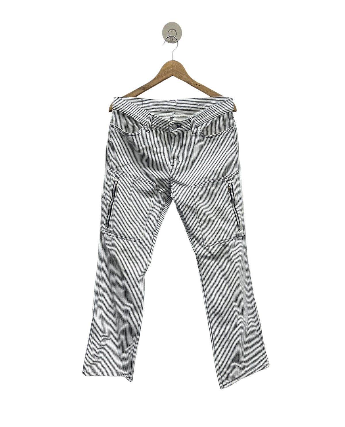 image of Hysteric Glamour Vintage Hysteric Hikory Pant in White, Men's (Size 31)