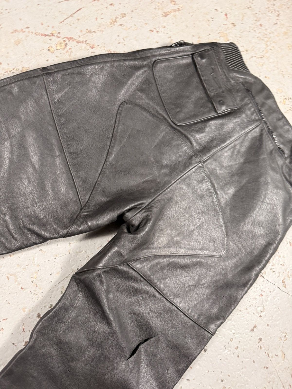 Other Vintage Flaming Skull Leather Pants Size US 30 / EU 46 - 12 Thumbnail
