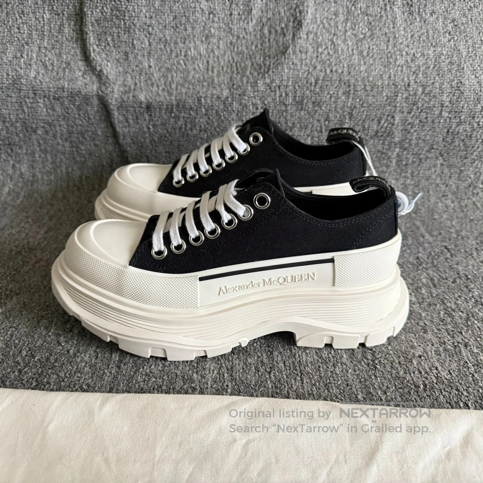 Alexander McQueen Alexander McQueen Platform Canvas Shoes. Size US 5 / IT 35 - 1 Thumbnail