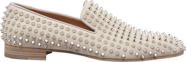 Christian Louboutin o1s1wg110924 Dandelion Spikes Suede Loafer in Brown Size US 10 / EU 43 - 3 Thumbnail