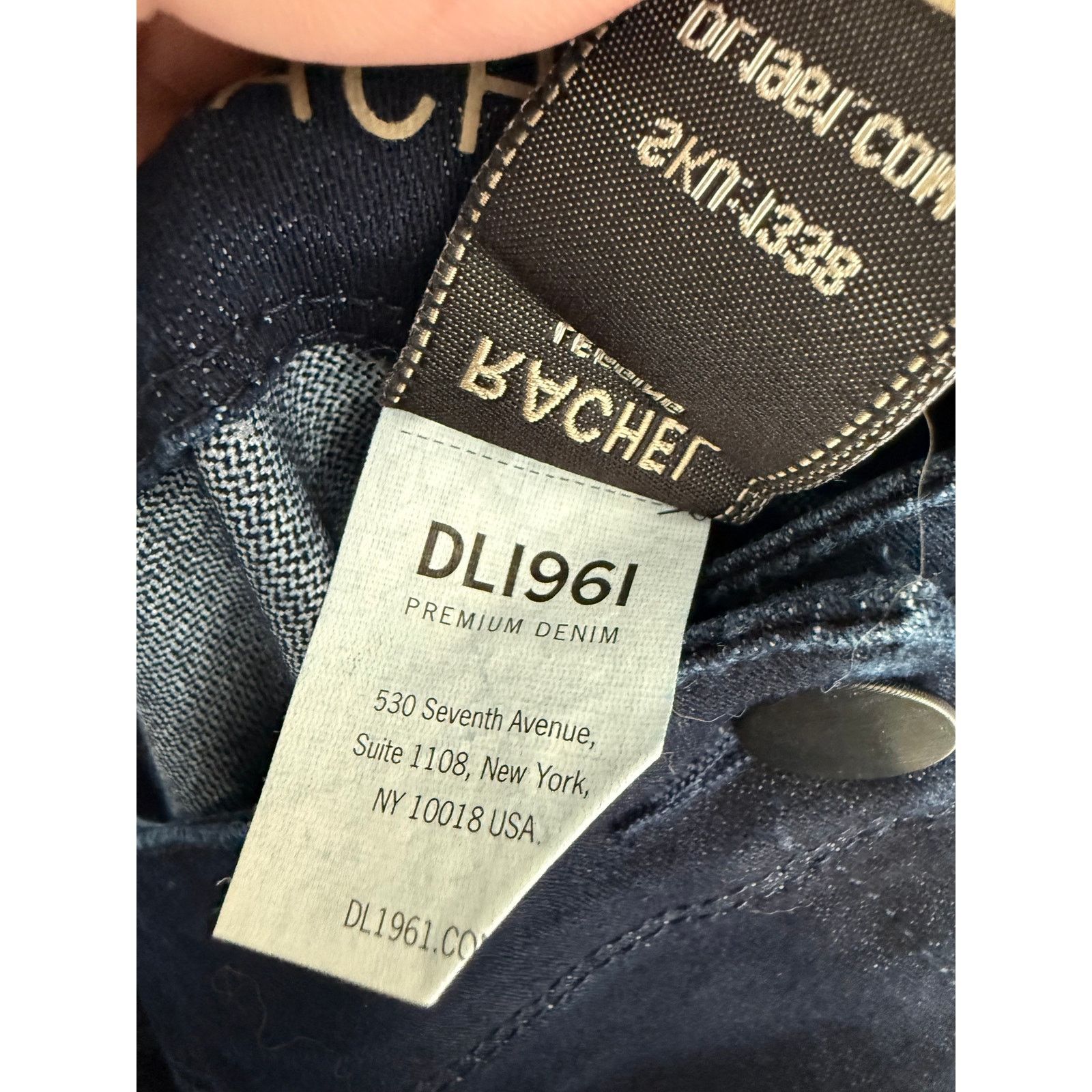 Other Rachel Premium Denim Dark Navy Stretch Comfort 26 - D016 Size 26" / US 2 / IT 38 - 8 Thumbnail