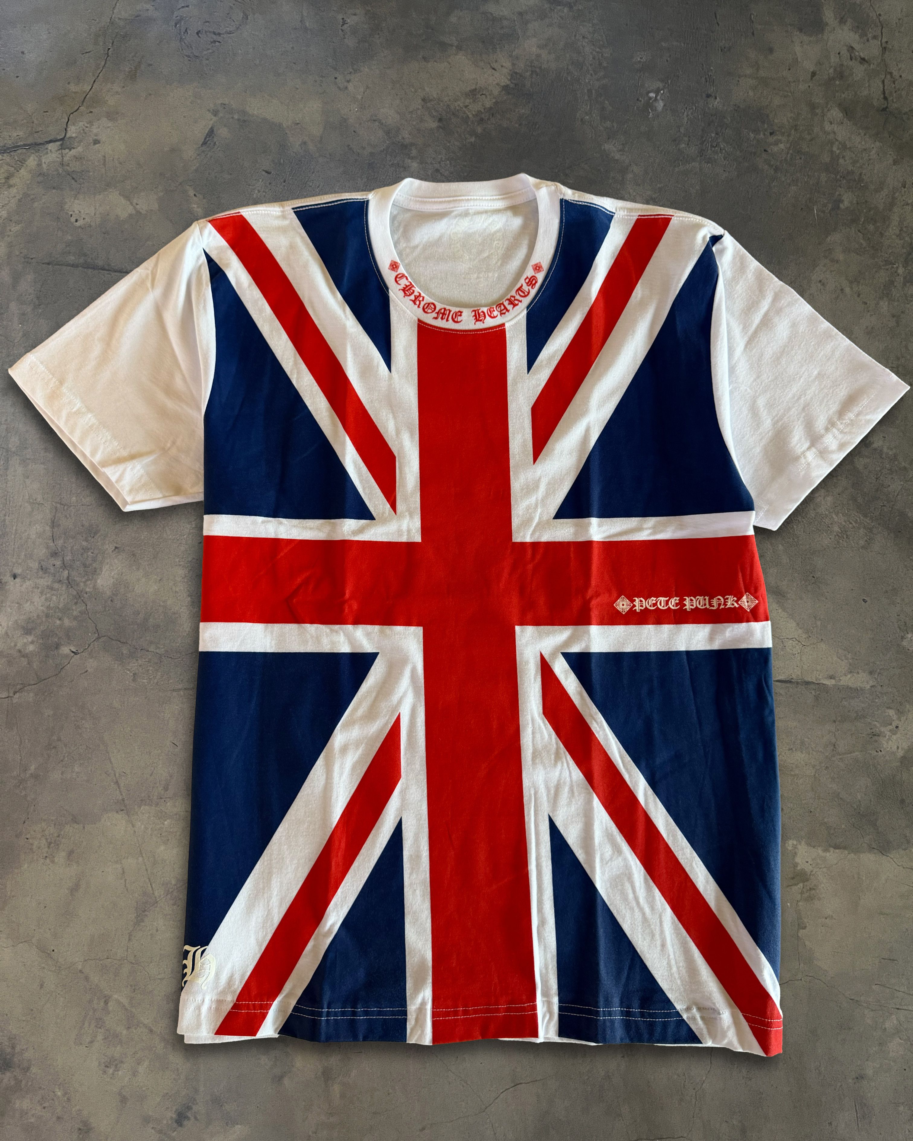 Chrome Hearts CHROME HEARTS UNION JACK LOGO TEE Size US M / EU 48-50 / 2 - 1 Thumbnail