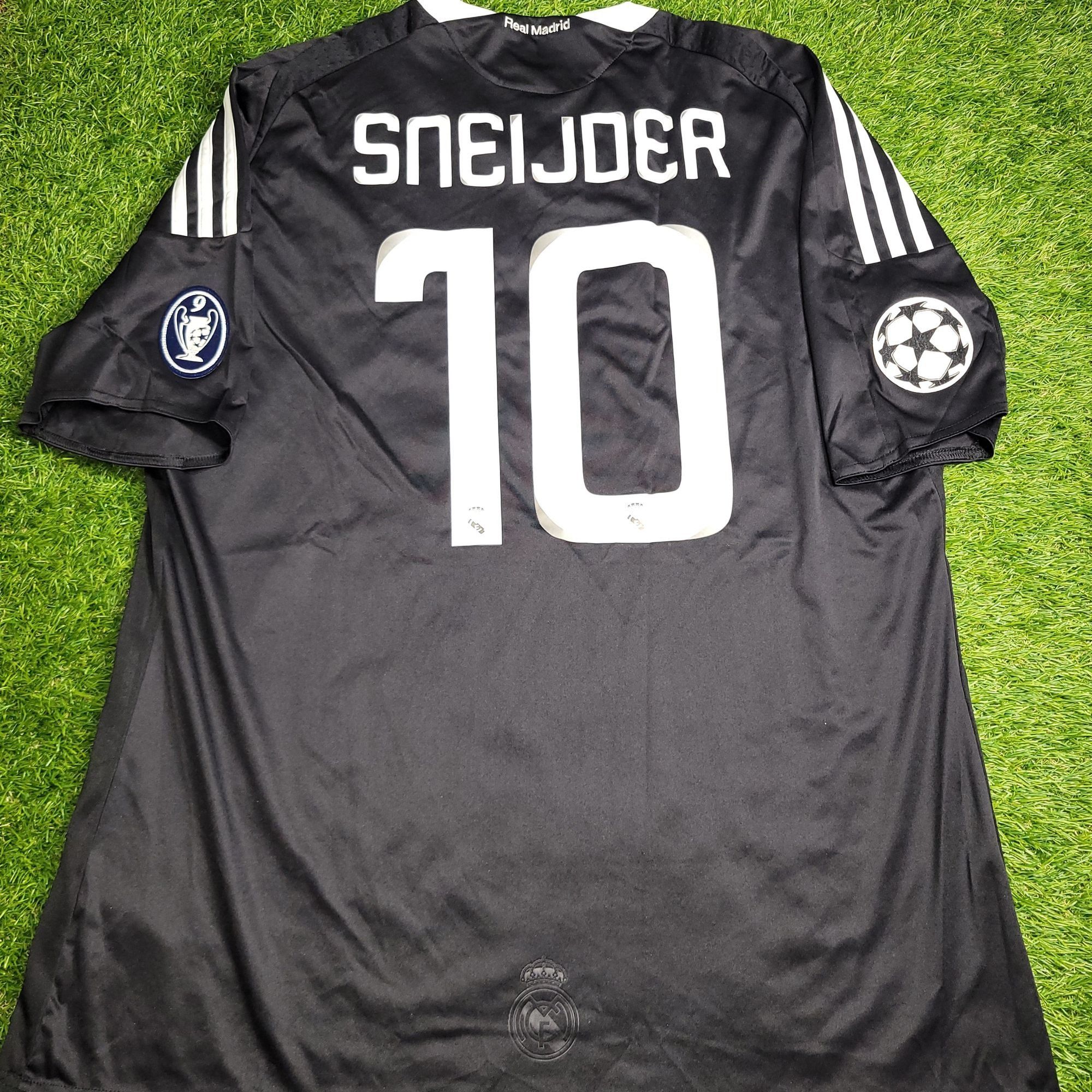 Adidas Sneijder Real Madrid 2008 2009 UEFA Third Soccer Jersey XL Size US XL / EU 56 / 4 - 1 Thumbnail