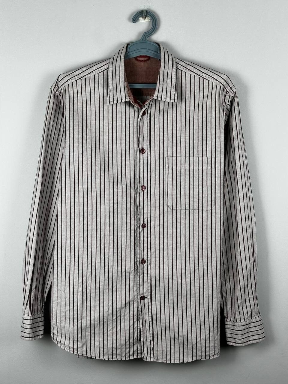 Ermenegildo Zegna Ermenegildo Zegna Sport Vintage Striped Shirt Size US XL / EU 56 / 4 - 1 Thumbnail