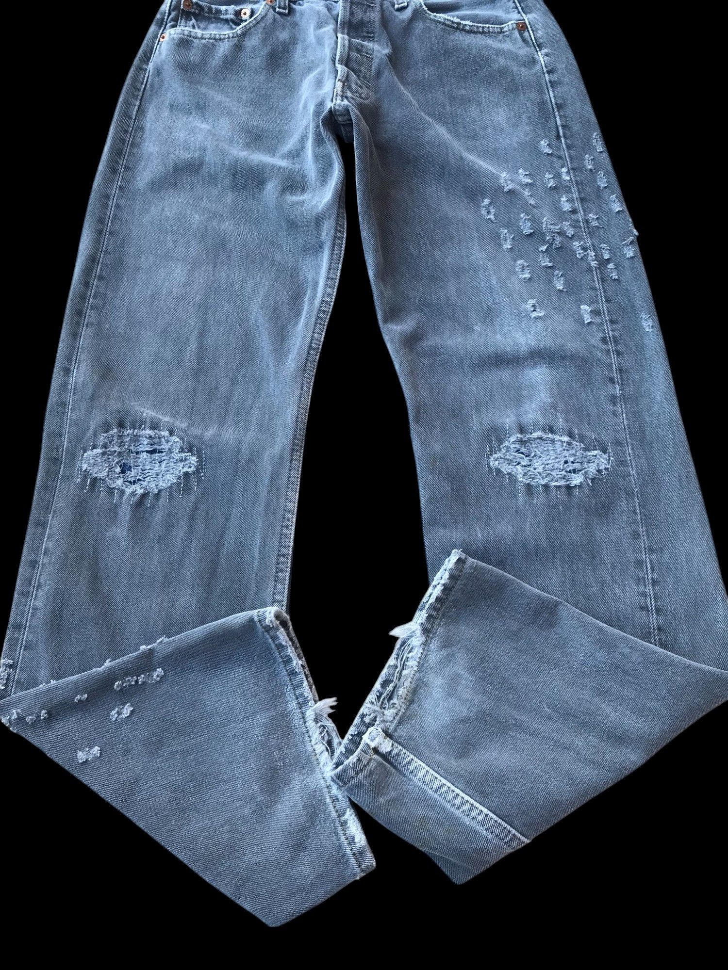 Levi's RARE Vintage Levis 501 BULLETMARK dirty FADED distressed Size US 29 - 7 Thumbnail