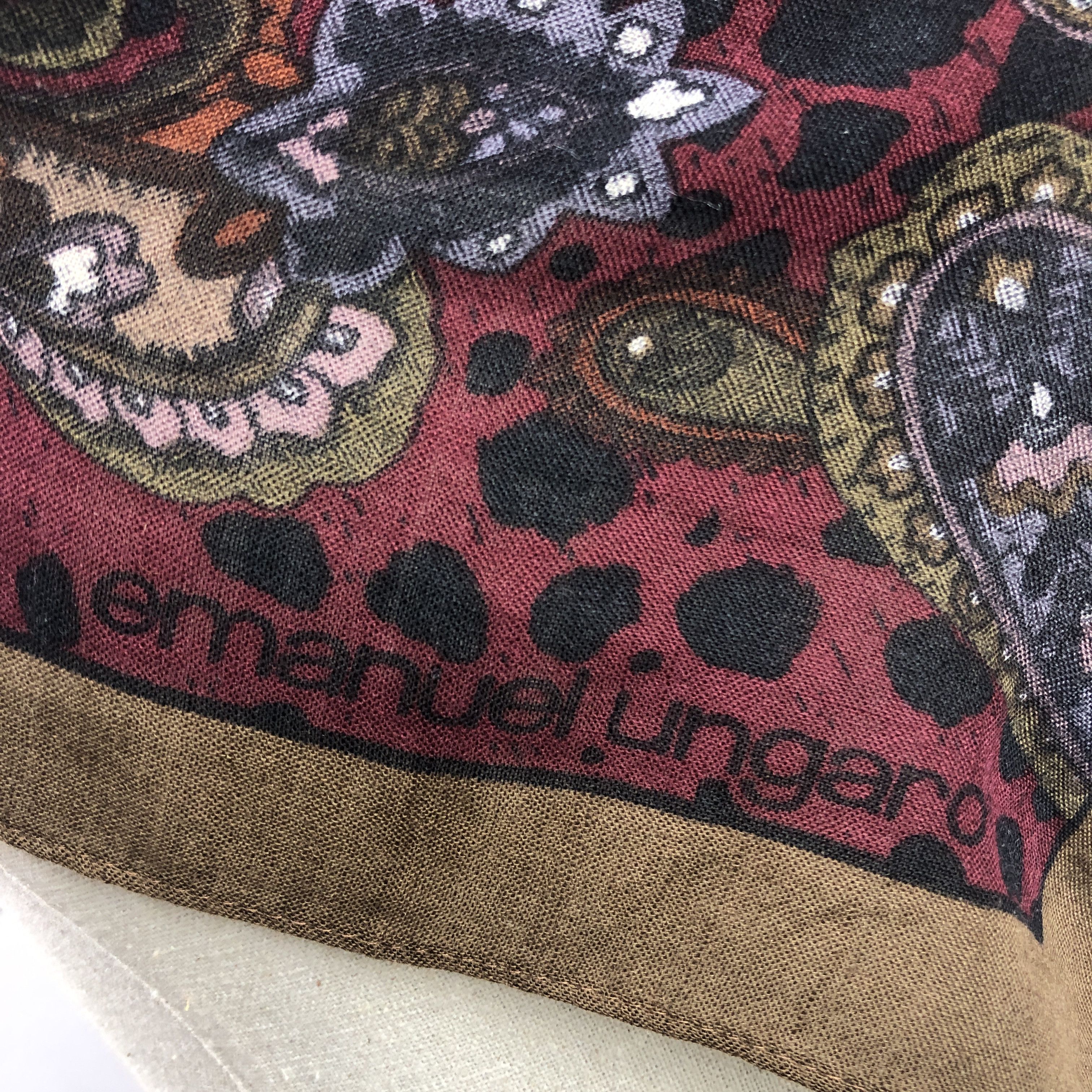 Emanuel Ungaro NWT Vintage Ungaro SILK Scarf Twill Stole Wraps Scarves Size ONE SIZE - 11 Thumbnail