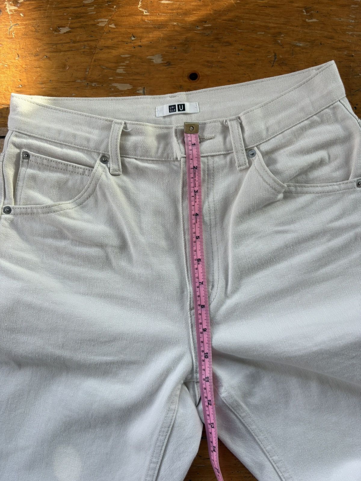 Lemaire × Uniqlo Uniqlo U Lemaire White Straight Denim Size US 26 / EU 42 - 5 Thumbnail