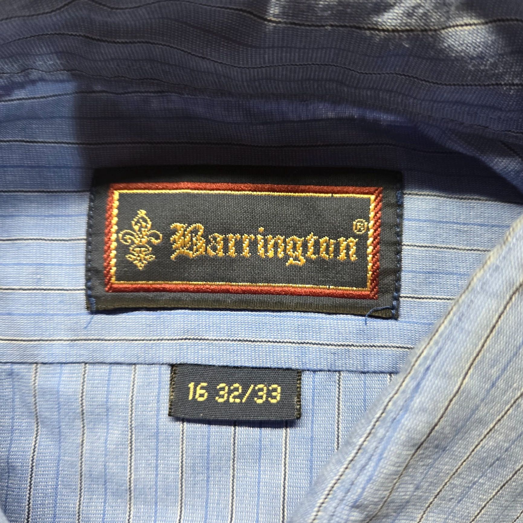 Vintage Barrington Shirt Men 16 Blue Solid Button-Up Long Sleeve Pocket Casual Size US L / EU 52-54 / 3 - 3 Thumbnail