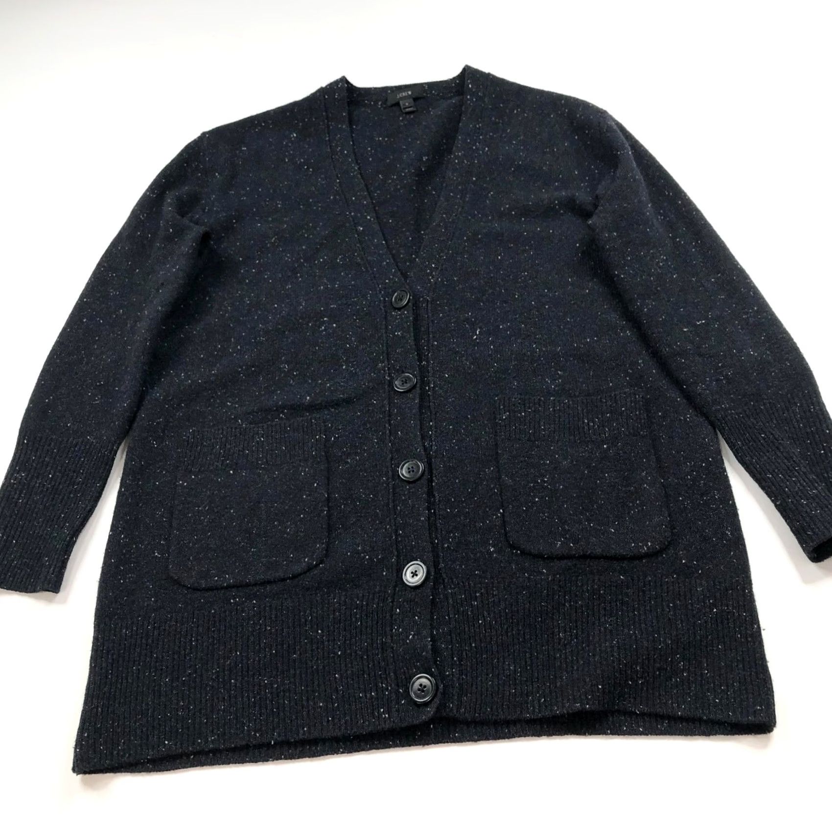 J.Crew J.Crew Cardigan Mens 100% Wool V-Neck Button Sweater Gray MINT Small S Knit Style Regular Satin? Size US S / EU 44-46 / 1 - 2 Thumbnail