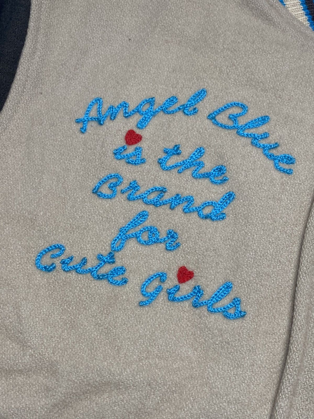 Angel Blue × Japanese Brand 2000s Angel Blue - #1 Varsity Jacket Size M / US 6-8 / IT 42-44 - 7 Thumbnail