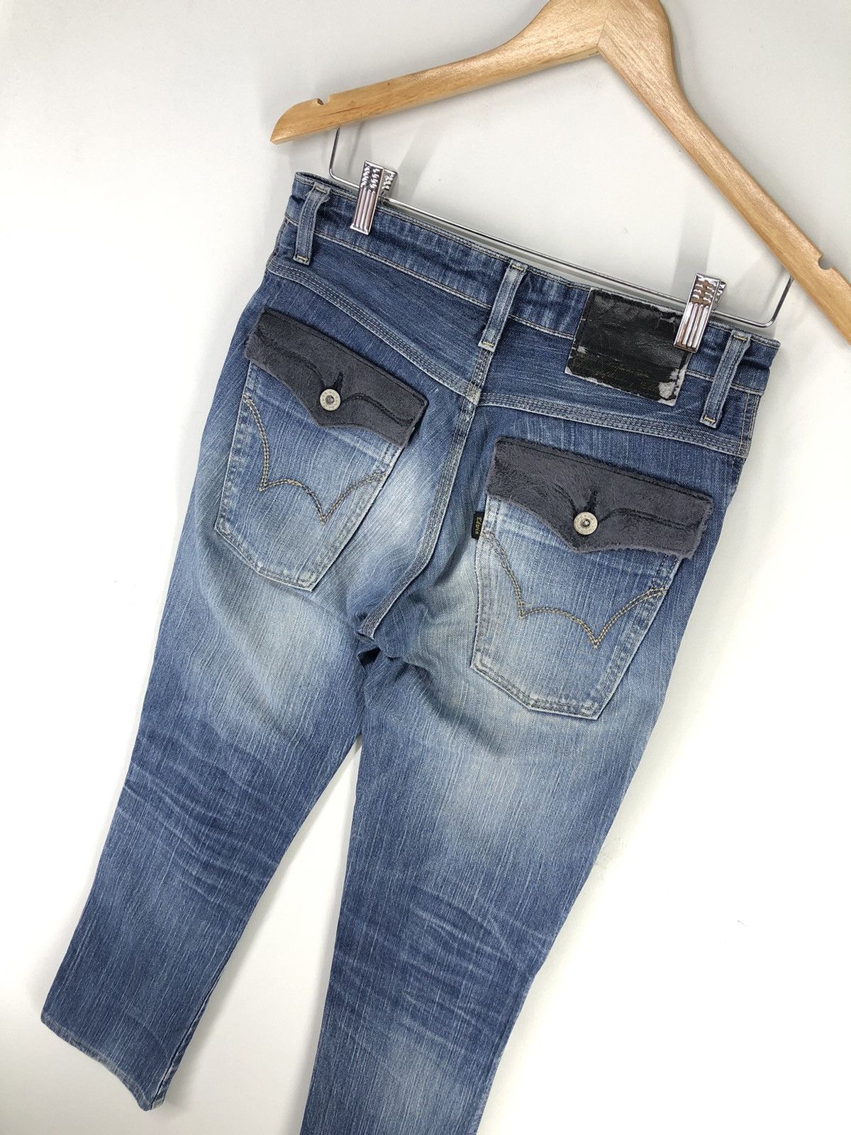 Edwin × Vintage Vintage Edwin Distressed Faded Blue Jeans Size US 28 / EU 44 - 16 Thumbnail