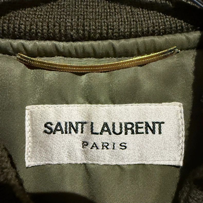 Yves Saint Laurent Saint Laurent Army Green Flight Jacket 2501-Nextarrow Size XS / US 0-2 / IT 36-38 - 3 Thumbnail