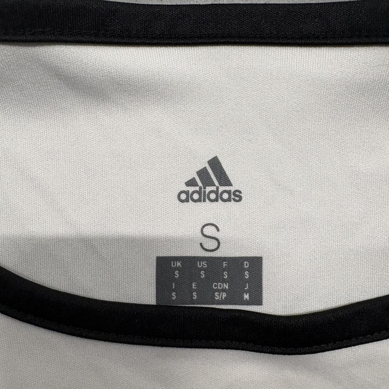 Adidas Crazy Vintage Y2K/2000s Adidas White and Black Striped Blank Soccer Jersey! Size US S / EU 44-46 / 1 - 4 Thumbnail