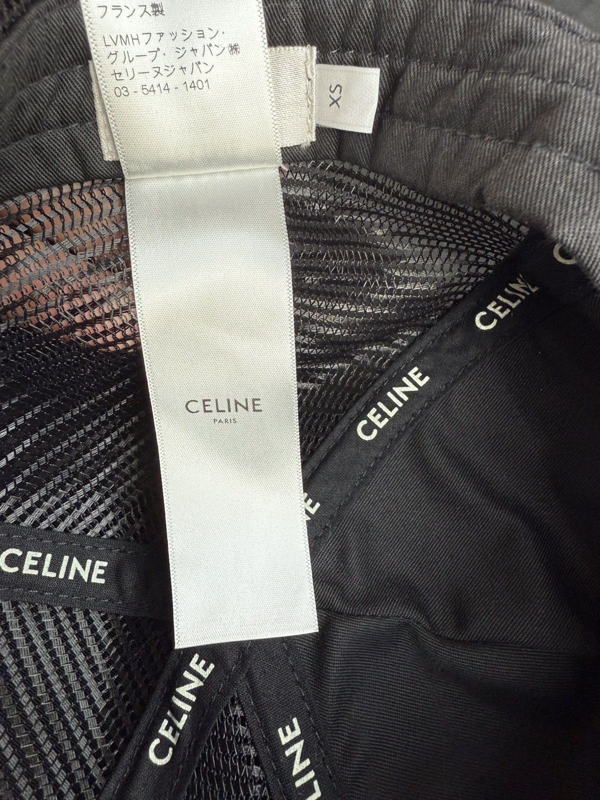 Celine SS21 Celine snapback trucker logo black cap hat Hedi Slimane Size ONE SIZE - 14 Thumbnail