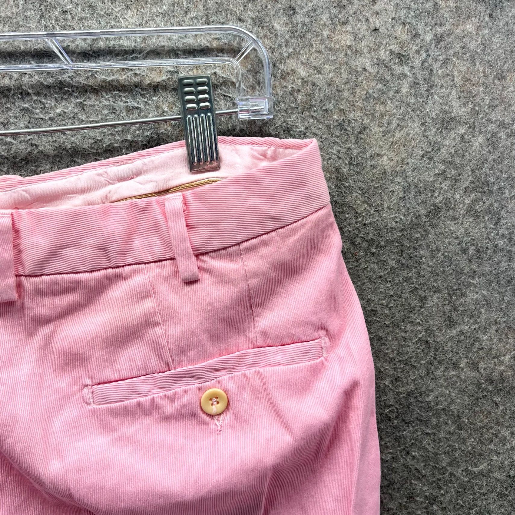 Fedeli Fedeli Pants Womens 34 Pink Cotton Chino Slim Fit Made in Italy Luxury 54 EU Size 24" / US 00 / IT 34 - 2 Thumbnail