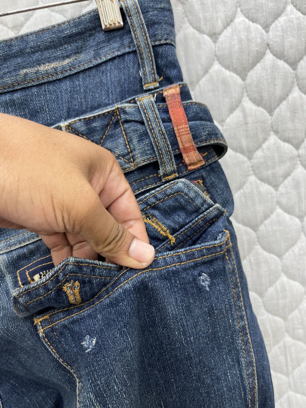 Japanese Brand 🔥🔥🔥ARCHIVE WILD KHAKIS DOUBLE WAIST DENIM Size US 33 - 12 Thumbnail