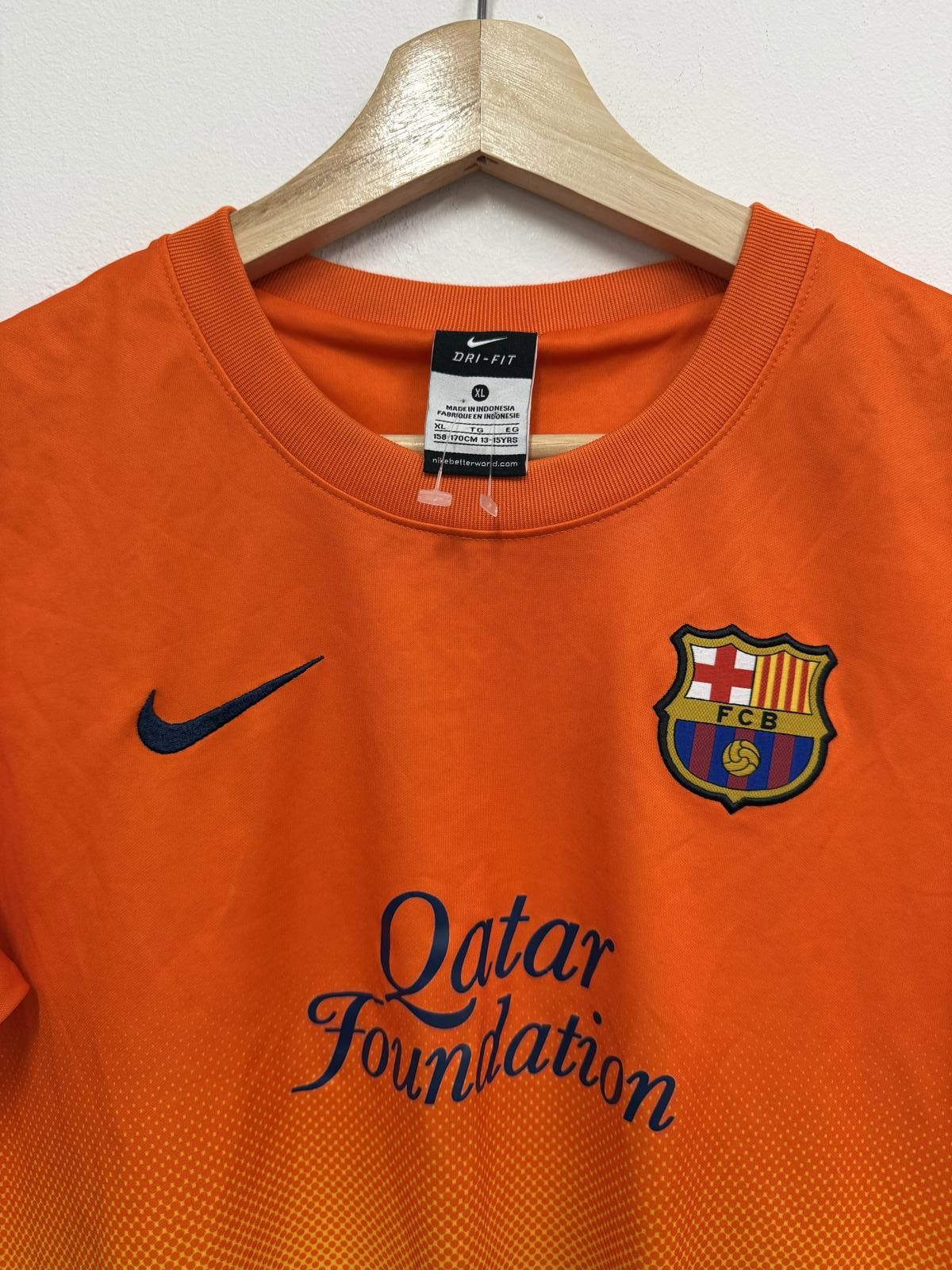 Nike Nike FC Barcelona Qatar Foundation Football Jersey Size US XL / EU 56 / 4 - 3 Thumbnail