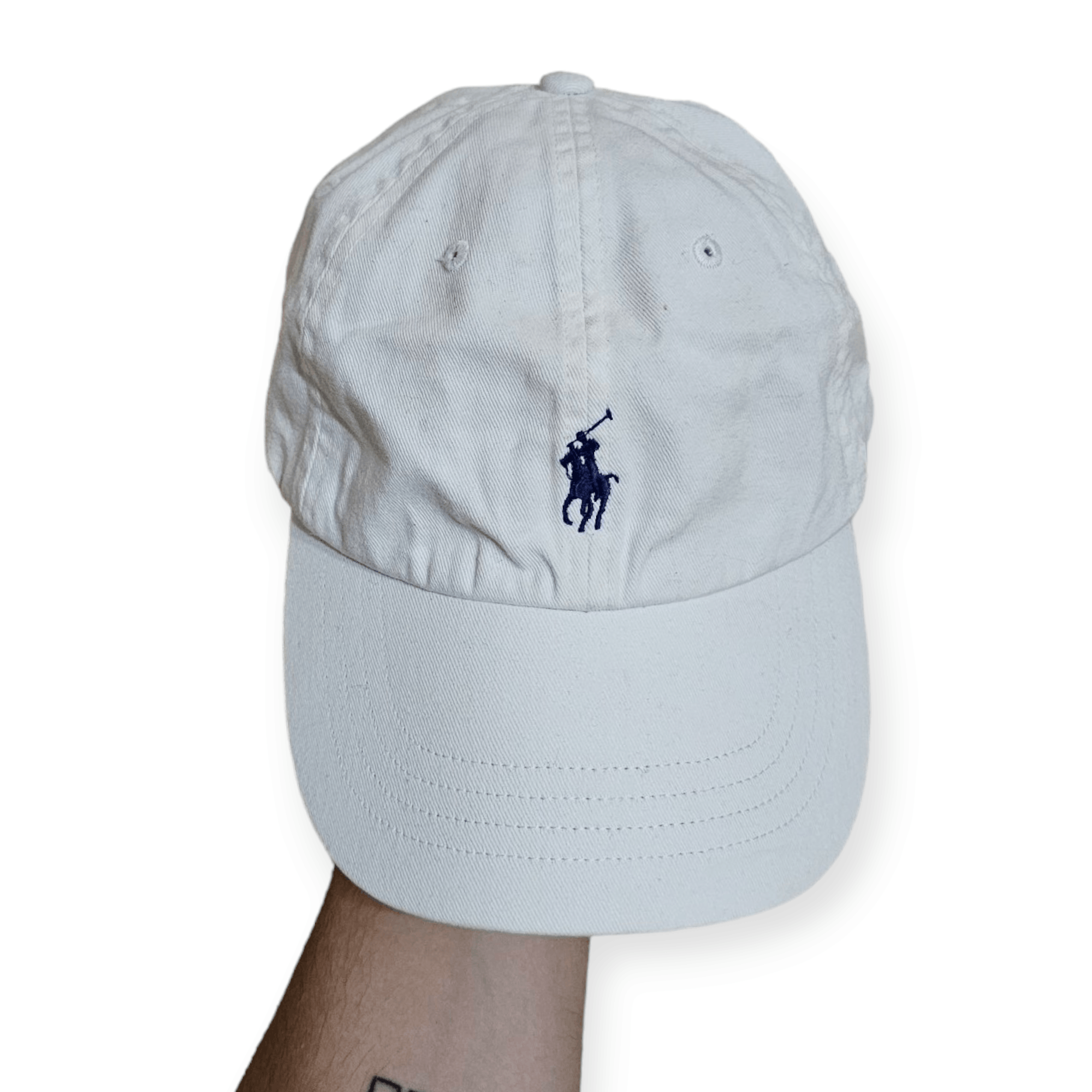 Polo Ralph Lauren × Ralph Lauren Polo Ralph Lauren Center Logo White Hat Size ONE SIZE - 2 Thumbnail