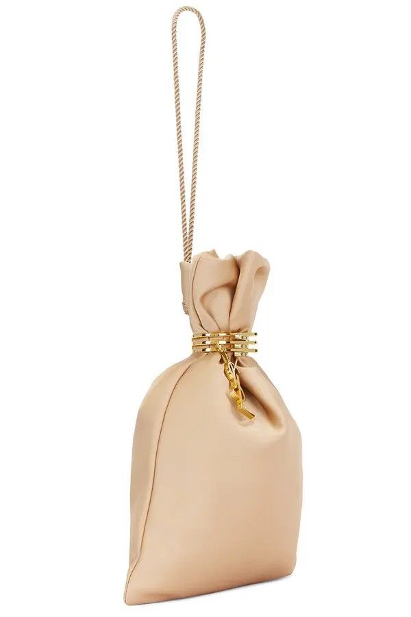 Saint Laurent Paris o1bcso1str1225 Size:OS/Evening Pouch in Beige Size ONE SIZE - 3 Thumbnail
