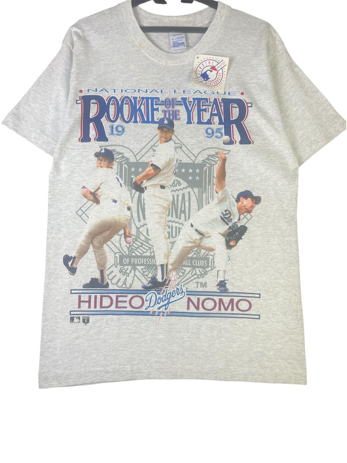 MLB 🔥Rare Vintage MLB Dodgers Hideo Nomo With Tag Shirt Size US M / EU 48-50 / 2 - 3 Thumbnail