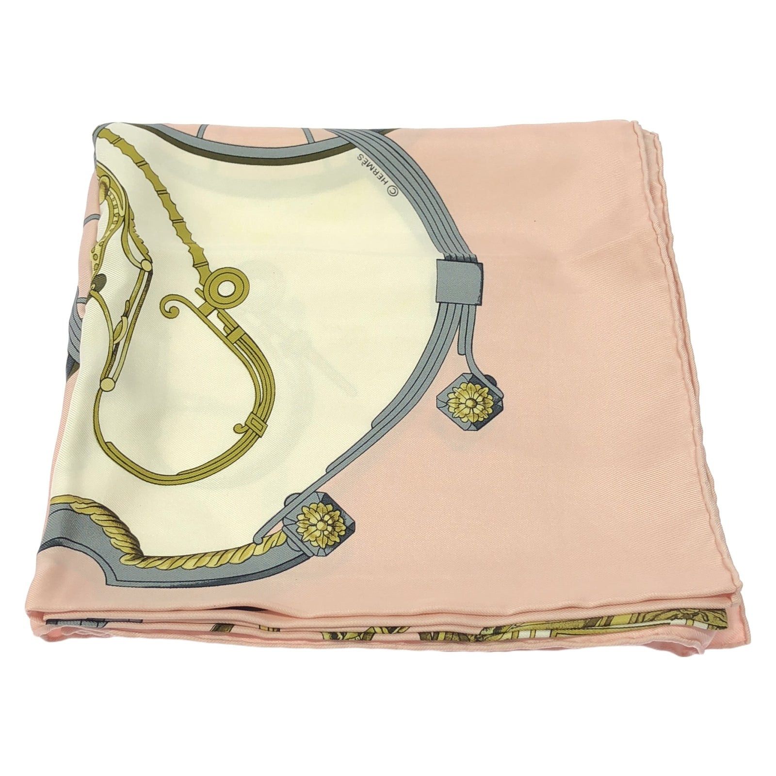 Hermes Hermes Scarf Silk Pink Size ONE SIZE - 1 Thumbnail