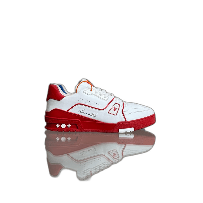 Louis Vuitton LV Louis Vuitton Trainer Red and White Sneakers Size US 8.5 / EU 41-42 - 1 Thumbnail