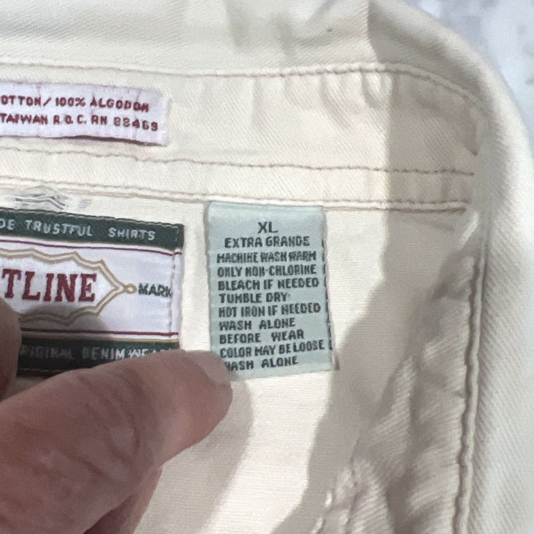 Vintage VINTAGE Cutline Flying Tigers WWII Military Men’s XL Button-Up Shirt Long Sleeve Cotton Beige Graphic Print Size US XL / EU 56 / 4 - 5 Thumbnail