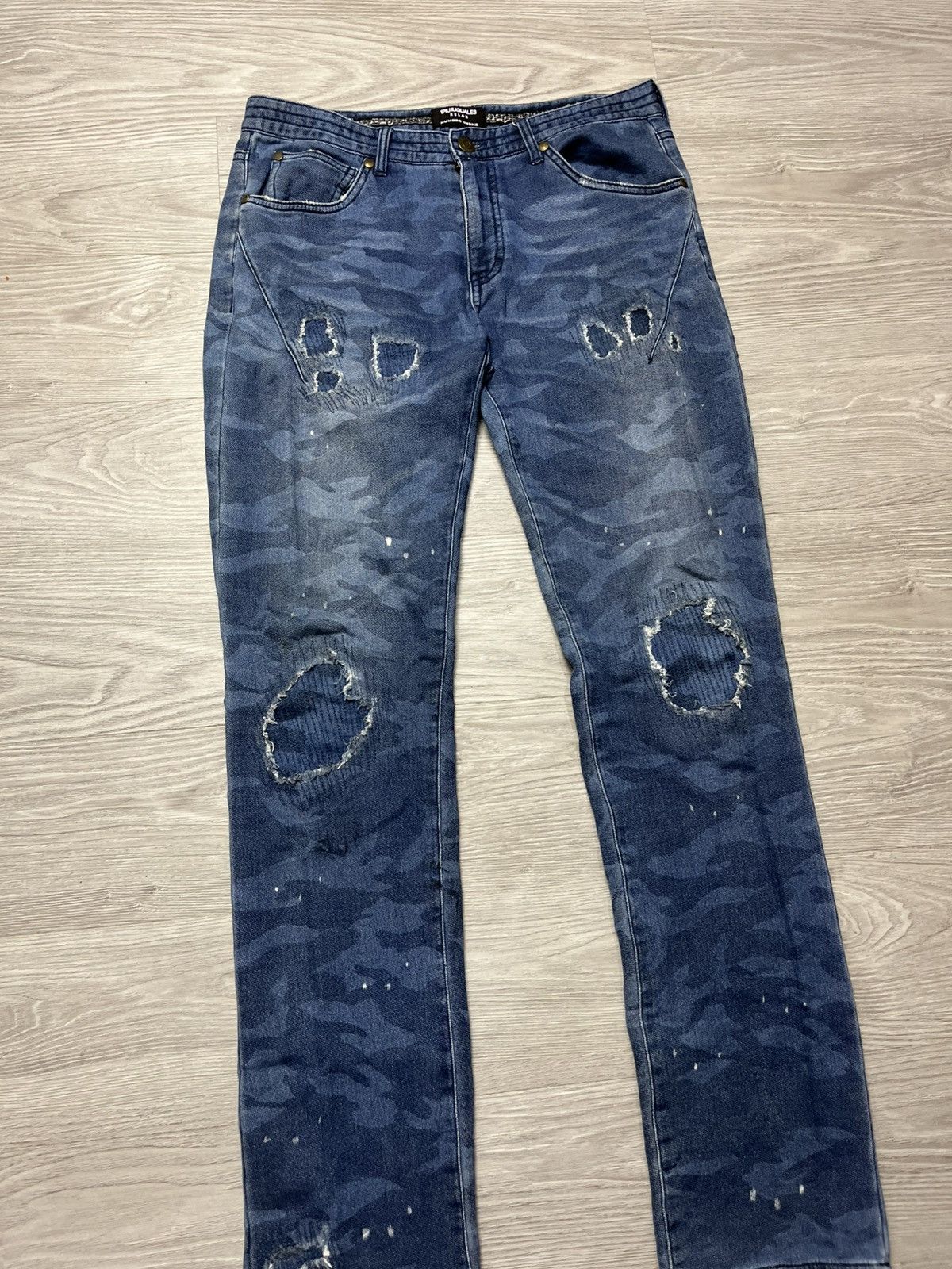Number (N)ine Number Nine x 1PIU1UGUALE3 Distressed Pants Size US 32 / EU 48 - 2 Thumbnail